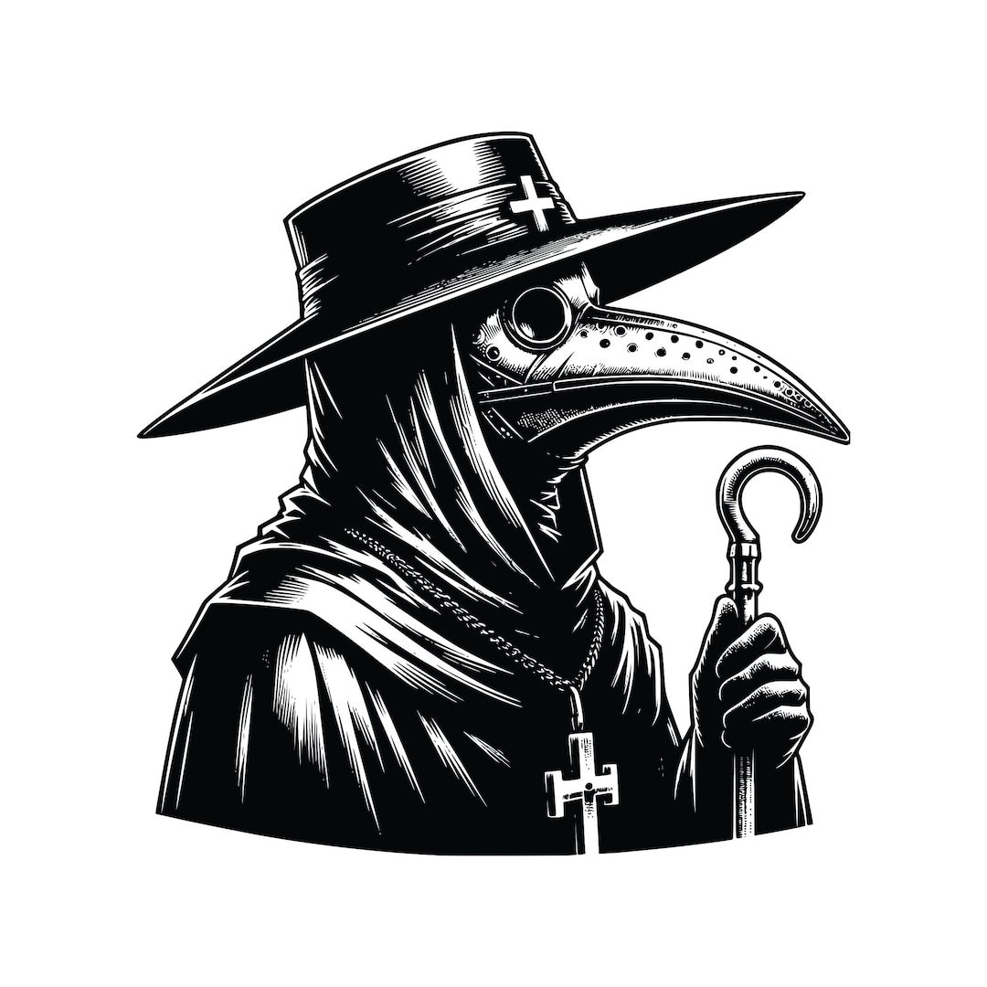 Plague Doctor Vector Clipart: Gothic Illustration Bundle (AI, PNG, SVG ...
