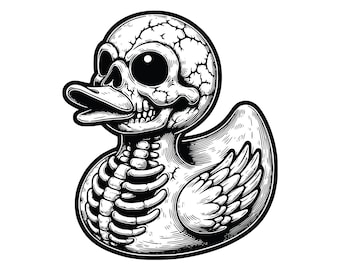 Schrullige Quietscheentchen EPS, SVG, PNG, Clipart Sammlung, Du bist eine tote Enten Illustration, sofortiger digitaler Download, Original Vektor-Grafik