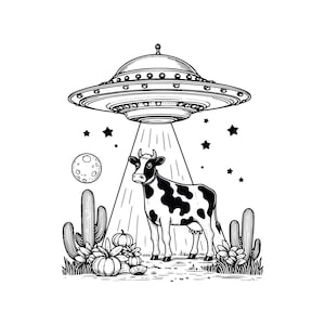 Ufo Clipart, AI, PNG, SVG format bundle, Ufo_001, vector images for print, Space ship Design