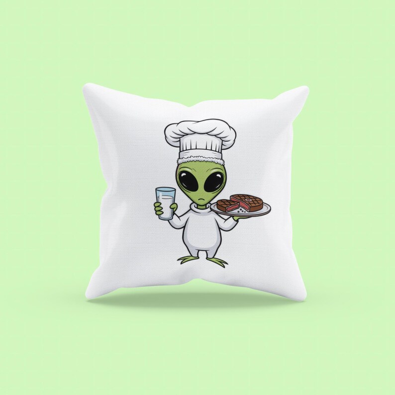 Fun Alien Chef Clipart Bundle | Cosmic Cooking Humor | Extraterrestrial ...