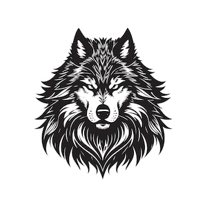 Wolf Head Clipart: Vector Illustration Bundle (AI, PNG, SVG)