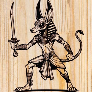 Egyptian God Anubis Graphics - EPS, SVG, PNG Clipart Bundle - Original ...
