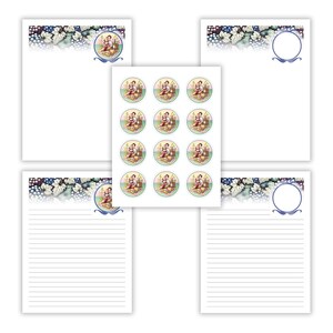 Set di cancelleria romantica per coppie e amanti del vino, set PDF stampabile da 5 pezzi 8,5 x 11, download digitale, confeziona i tuoi tappi e i tuoi lavoretti