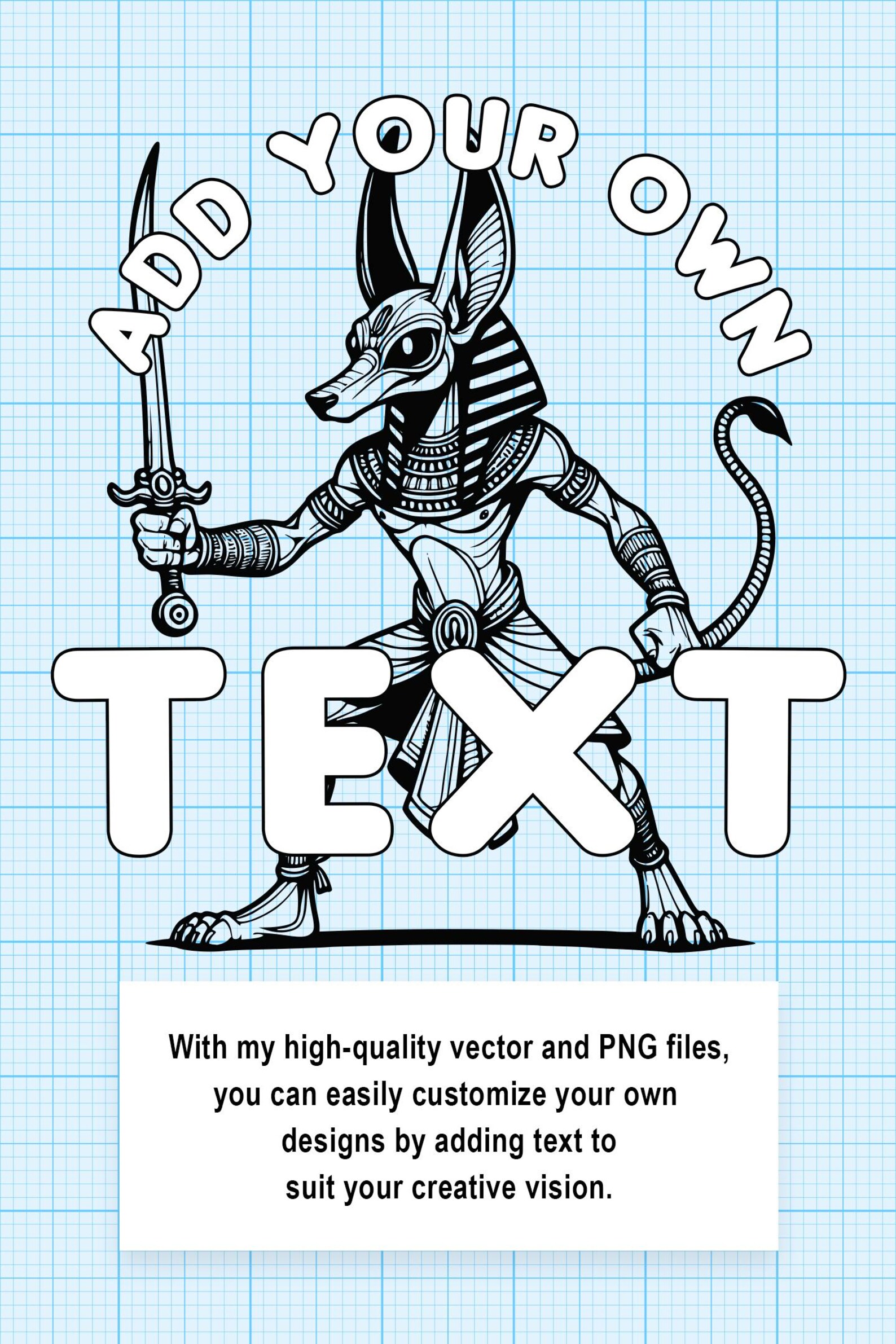 Egyptian God Anubis Graphics - EPS, SVG, PNG Clipart Bundle - Original ...