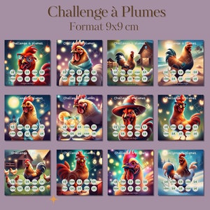 Défi Budget Challenge à Plumes à imprimer petit budget