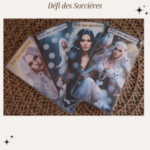 Défi des Sorcières - Lot de 4 fiches plastifiées format A6