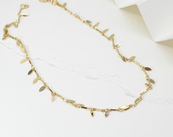 Collar oro 14k - dainty jewelry