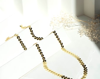 Collar oro 24k - dainty jewelry