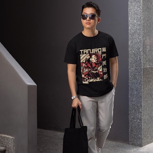 DS Anime Fanbase T-shirt Manga Shirt, Mens Anime Shirt, Womens Anime T-Shirt, 100% Cotton Japanese Anime Shirts, Tanjiro Demon Slayer