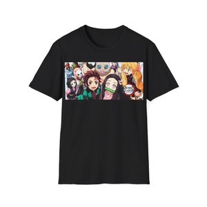 DS Anime Fanbase T-shirt Manga Shirt, Mens Anime Shirt, Womens Anime T-Shirt, 100% Cotton Japanese Anime Shirts, Demon Slayer