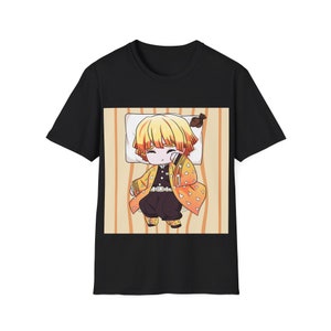 DS Anime Fanbase T-shirt Manga Shirt, Mens Anime Shirt, Womens Anime T-Shirt, 100% Cotton Japanese Anime Shirts, Zenitsu Agatsuma