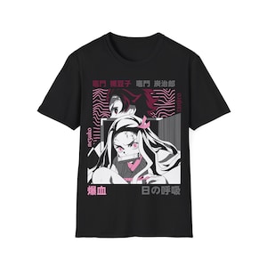 DS Anime Fanbase T-shirt Manga Shirt, Mens Anime Shirt, Womens Anime T-Shirt, 100% Cotton Japanese Anime Shirts, Tanjiro Nezuko Kamado
