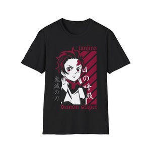 DS Anime Fanbase T-shirt Manga Shirt, Mens Anime Shirt, Womens Anime T-Shirt, 100% Cotton Japanese Anime Shirts, Demon Slayer Tanjiro