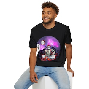 DS Anime Fanbase T-shirt Manga Shirt, Mens Anime Shirt, Womens Anime T-Shirt, 100% Cotton Japanese Anime Shirts, Demon Slayer Akaza