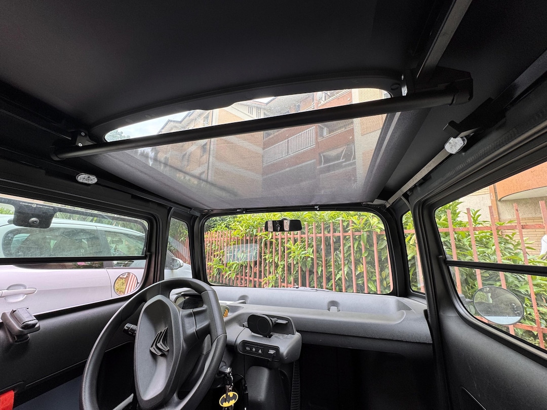 Rideau Pare-Soleil Rétractable Pour Toit Panoramique Citroën AMI - Compatible Fiat Topolino & Opel Rocks