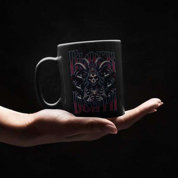 Satanic Mug, Emo Mug, Dark Academia Mug, Goth Coffee Cup, Goth Cup, Goth Mug, Bat Coffee Mug, Haunted House Mug, Skull Coffee Mug