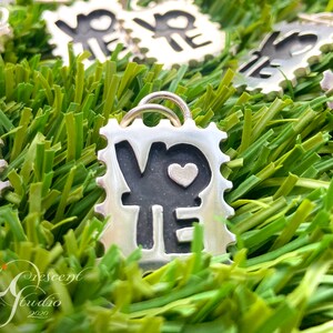 VOTE Stamp Cast Pendant -- Ready to Ship!