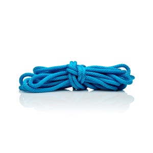 Caribbean Blue Nylon Bondage Rope Great for Bondage and Shibari 1/4&quot; 6mm Solid Braid - Super Soft - Machine Washable