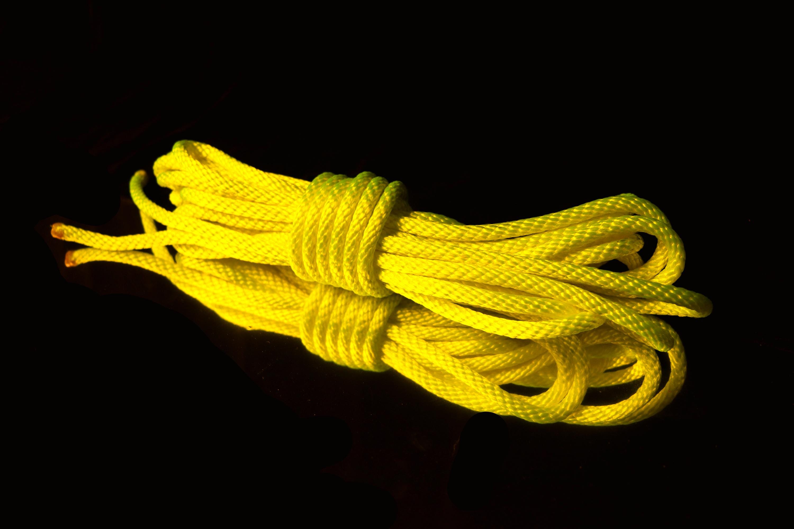 Starfire Yellow Nylon Fluorescent Bondage Rope Great for Bondage and ...