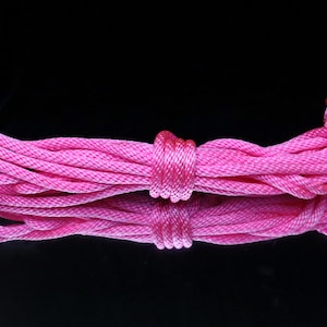Hot Pink Nylon Bondage Rope Great for Bondage and Shibari 1/4&quot; 6mm Solid Braid - Super Soft - Machine Washable