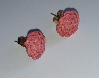 Boucles d'oreilles clous en forme de Rose