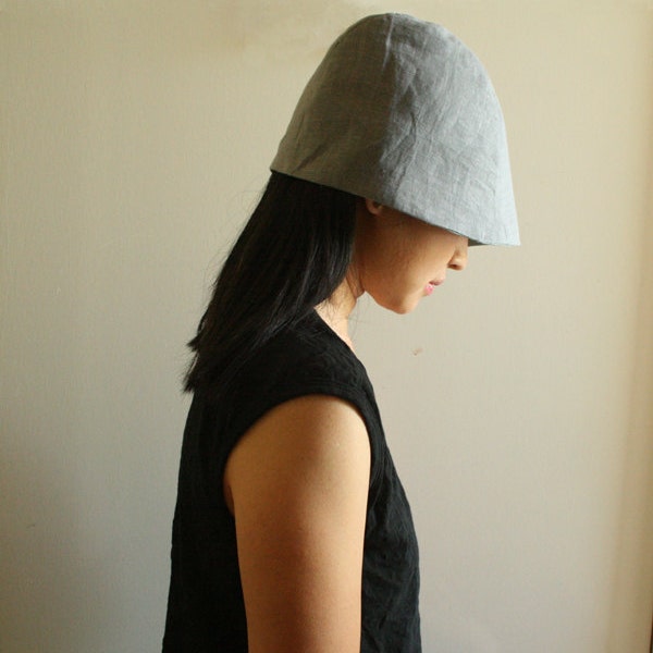 LINEN HAT / women / men / beanie / cloche / reversible / vegan / organic / summer hat / made in australia / eco friendly / by pamelatang