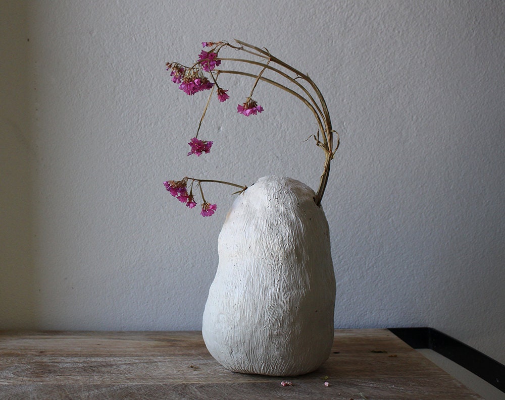 Vessel #12/Sculpture Objet Décoratif Argile Vase Minimaliste Art Style Intérieur Design Construit à 