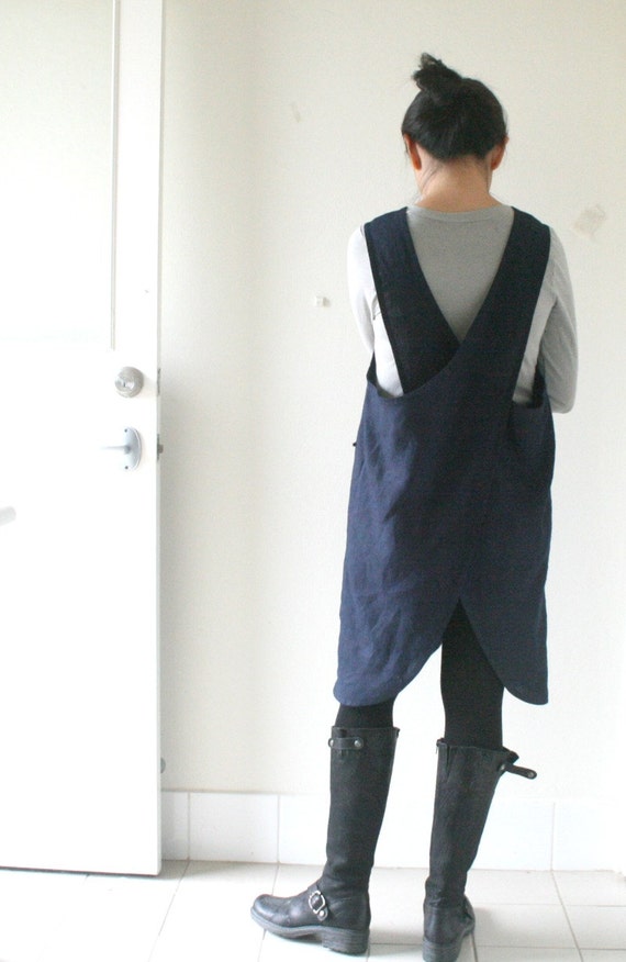 navy pinafore dress womens