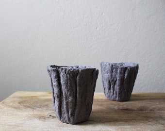 LINEN VESSEL #2 / SCULPTURE / grey / decorative object / art / texture / design / homeware / art / australian design / pamelatang.