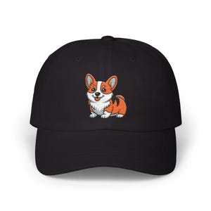 Embroidered Corgi Dad Hat: Funny Animal Baseball Cap