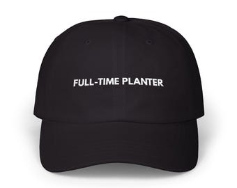 Embroidered Planter Cap: 100% Brushed Cotton Dad Hat