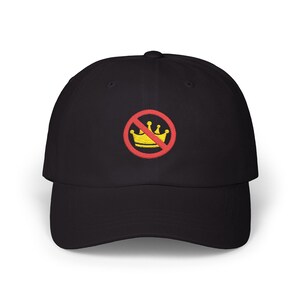 No Kings In America Embroidered Hat: Political Protest Dad Cap
