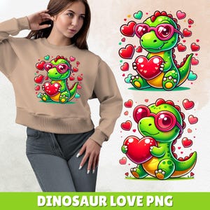 Valentinstag Png, süßer T-Rex Png, Dino Liebe Png, Valentinstag Dino Png, Romantischer Dinosaurier Png, Dinosaurier Liebe Png, T-Rex Valentinstag Png