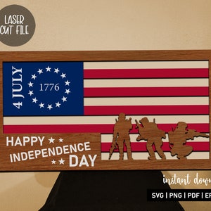 4. Juli USA Flagge SVG, Happy Inbezug