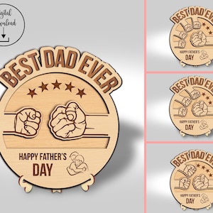 Conjunto de golpes de puño para el Día del Padre, PNG, golpes de puño de papá, SVG, amor de padre, SVG, golpes de puño de papá para bebé y niño, archivos de corte SVG familiares, papá y niño Png.