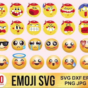 Pacote Emoji Face Svg, Emoji Face Png, Smiley Face Svg, Emoji Everywhere Svg, Emojis Svg, Emoji Icons Svg, Smiley Svg, Emoji Vector Svg.