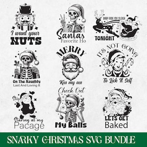 Snarky Weihnachts-Svg-Bundle, lustiger Weihnachten-Humor-Svg, trendiges Retro-Weihnachts-Svg, Snarky-Weihnachtsskelett-Svg, sarkastischer Weihnachtsmann-Svg