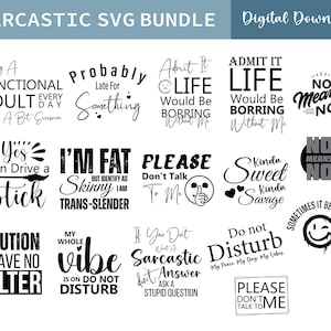 Sarcasme Svg bundel, sarcastische Svg, sarcastische Svg bundel, grappige Svg, sarcastische gezegden Svg bundel, sarcastische citaten Svg, volwassen humor Svg, png