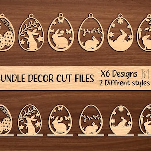 Pacote de SVG de Páscoa, SVG de suporte para ovos de Páscoa, nome de cesta de Páscoa, arquivo a laser para etiqueta de coelho, suporte para porta de ovos, design de PNG de Páscoa, suporte para ovos cortado a laser.