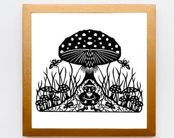 Gnome House - Papercutting Artwork from Original by Ulla Milbrath