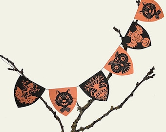 Miniature Halloween Banner Print DIY - from Paper Cuts by Ulla Milbrath