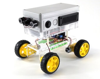 Raspberry Pi Robot Kit, Customizable, Reconfigurable, Four Wheel Drive, Includes Night Vision Camera, R22 robot kit