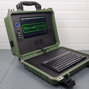 Raspberry Pi 5 Mobile Command Center for Robotics/Embedded Computing - Base Station - Forest Sage