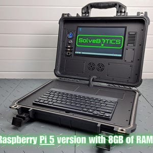 Raspberry Pi 5 Mobile Command Center for Robots - Base Station - Obsidian-V