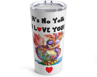 Funny Chicken Tumbler 20oz Cadeau de la Saint-Valentin pour lui, Cadeau de la Saint-Valentin pour elle, Cadeau Crazy Chicken Lady, Design original ArtfulEarth