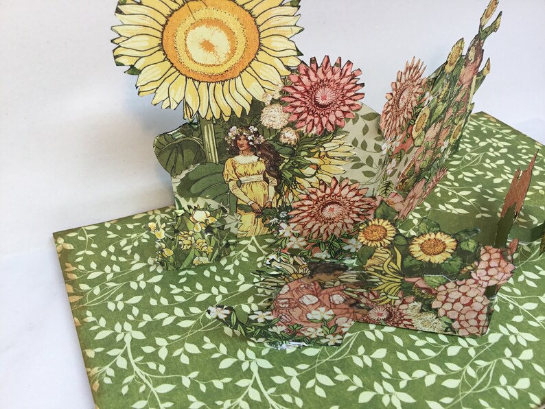 POPUP \u201cSunflower Fairy Queen\u201d Card