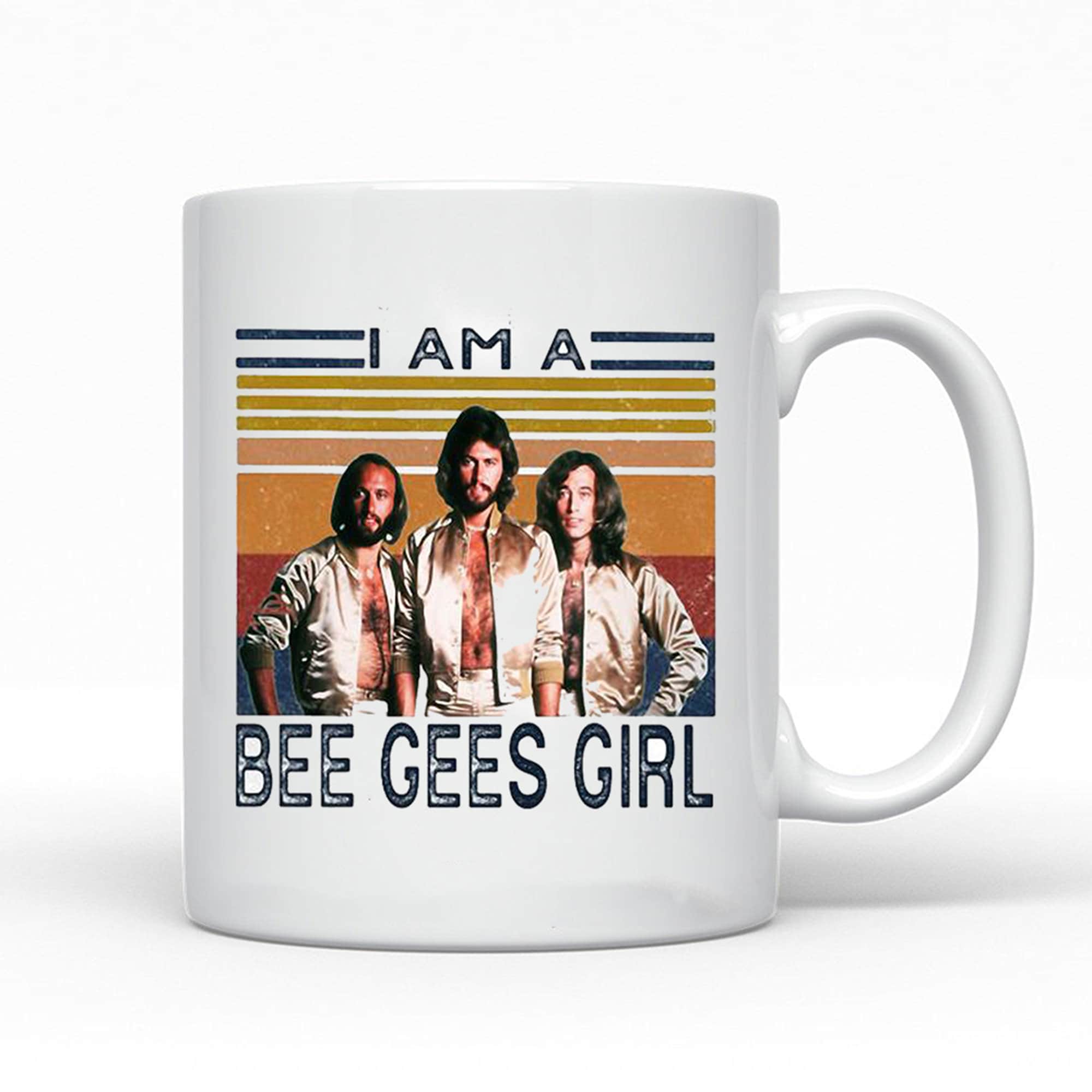Discover I Am A Bee Gees Girl Vintage Retro Coffee Mug