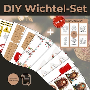 DIY Secret Santa Set – Magical moving templates for Secret Santa season! Secret Santa construction site | Secret Santa | Secret Santa door | Christmas | Secret Santa letter