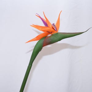 Artificial Bird of Paradise Flower Stem, Faux Strelitzia, Tropical Home Decor, Lifelike Bird of Paradise Plant, Exotic Flower Arrangement