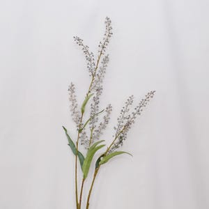 Artificial Privet Berry Spray, Tall Faux Laurel Branch with Leaves for Floor Vase, Rustic Wild Berry Stem, Wedding Floral Décor Arrangement